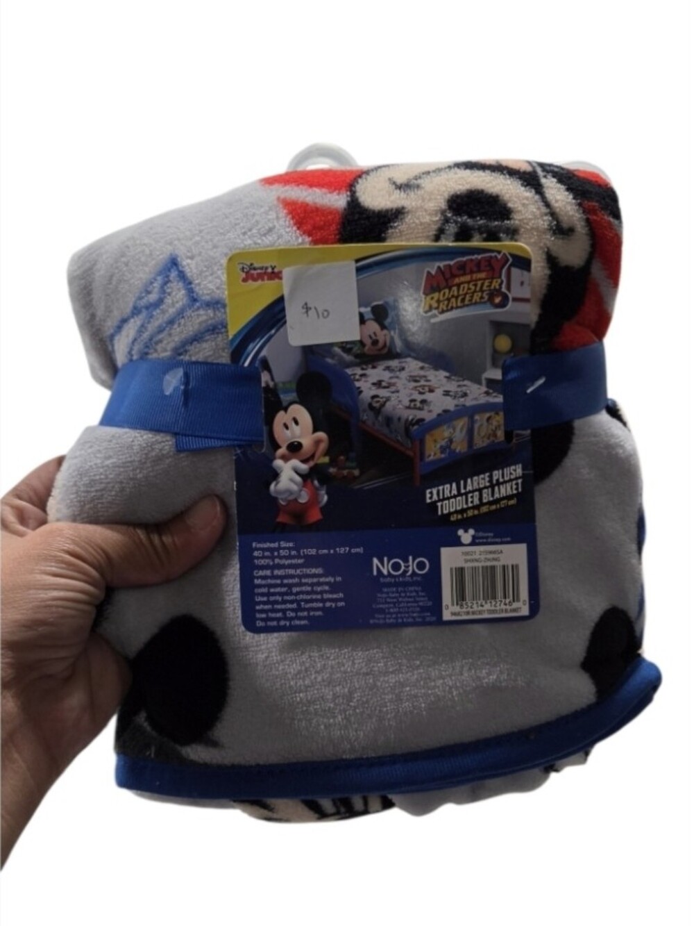 Mickey And The Roadster Racers Extra Large Toddler Blanket 40in x 50in